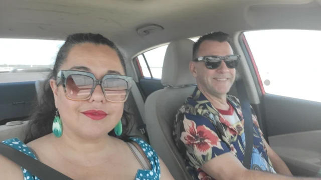 On our way to Record Store Day at @stpeteshuffle. If you see us, say "hi," and Mimi will give you a sticker!