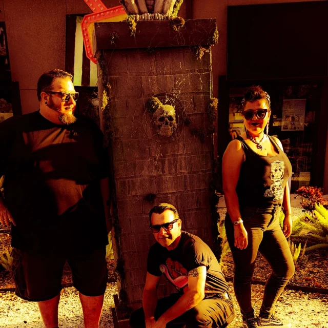 We had so much fun last night... we didn't even get a picture. We were too busy rockin', so here's us trying to be spooky! 😂

We saw so many great friends and made many new ones. Thank you, Nolan's Pub, for having us! See you soon! 

#therumsyndicate #threepieceband #floridarockabilly #tampabayrockabilly
